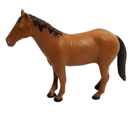 BRUDER Other - Bruder Made In Germany Brown German Standing Horse Toy Figure 2006